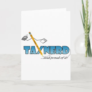 Tax Nerd Greeting Card Vertical