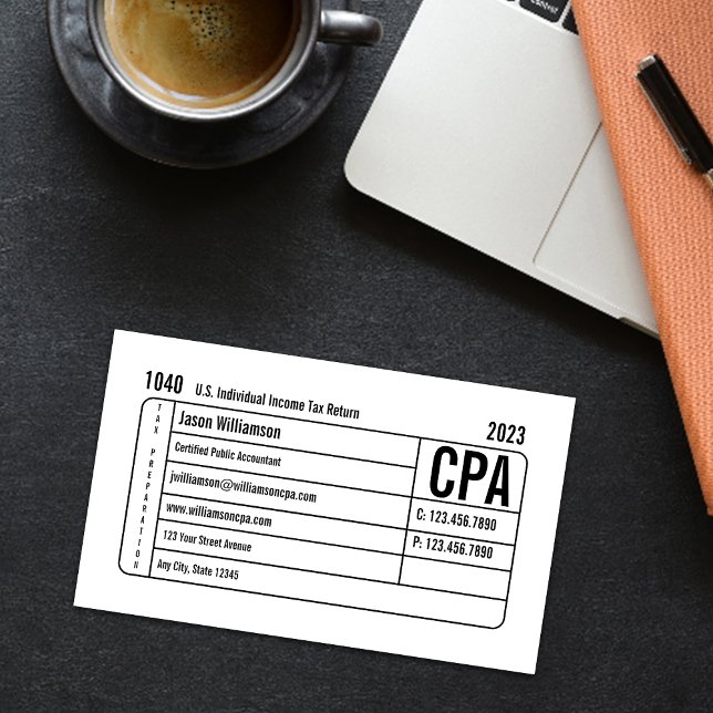 Tax Preparation   Business Card (Creator Uploaded)