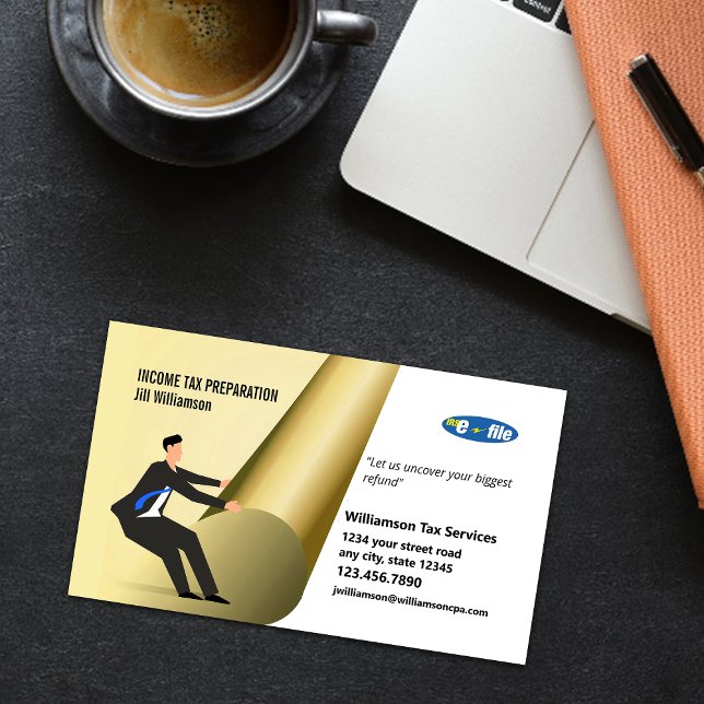 Tax Preparation   Business Card (Creator Uploaded)