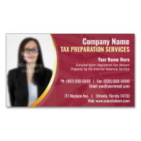 Tax Preparation (Preparer) Business Card Magnet
