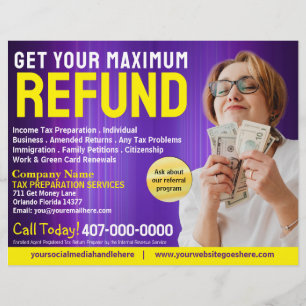 Tax Preparation (Preparer) Refund Flyer