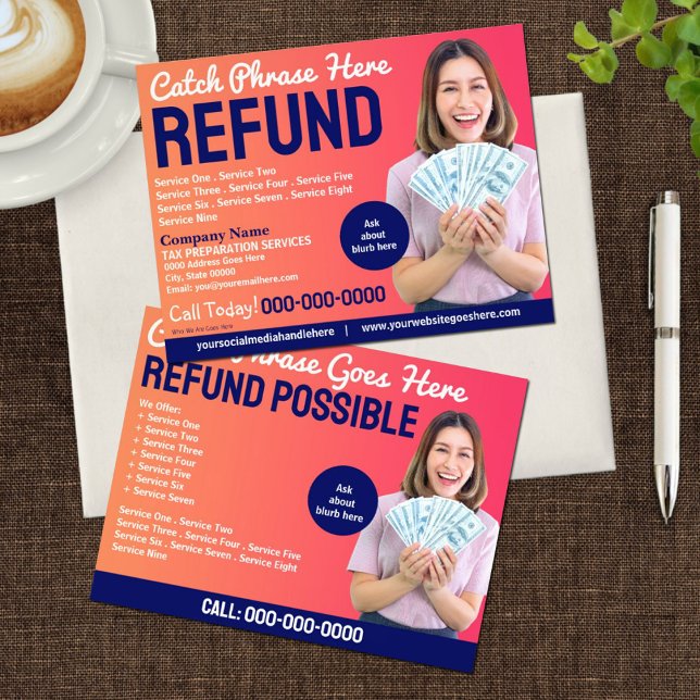 Tax Preparation (Preparer) Refund Flyer (Creator Uploaded)