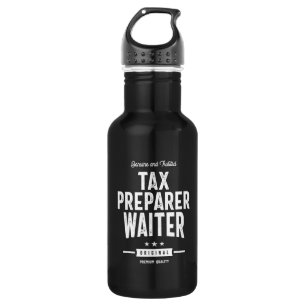 Tax Preparer Waiter Job Title Gift 532 Ml Water Bottle