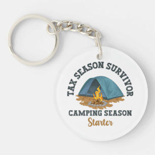 Tax Season Survivor, Camping Season Starter Key Ring