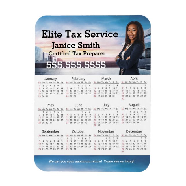 Tax Service Refrigerator  Magnet (Vertical)