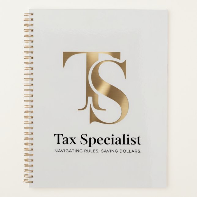 Tax Specialist - Navigating rules, saving dollars. Planner (Front)
