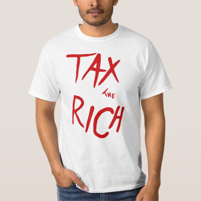 Tax The Rich AOC Political Fashion Statement T-Shi T-Shirt (Front)