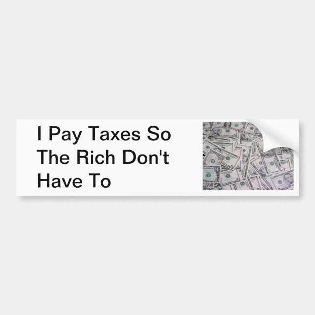 Tax the Rich Bumper Sticker (Front)