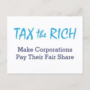 Tax the Rich Postcard
