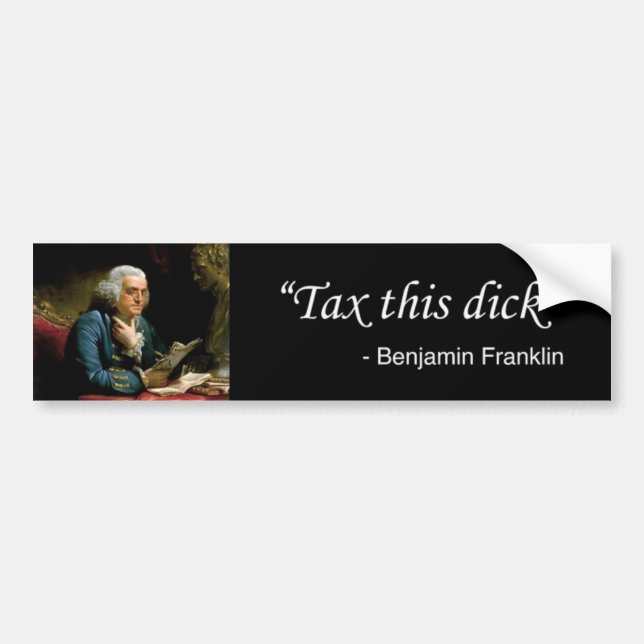 Tax this dick Sticker (Front)