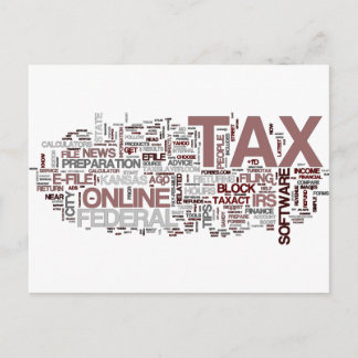 Tax time postcard