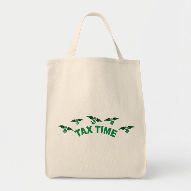 Tax Time Tote Bag (Front)