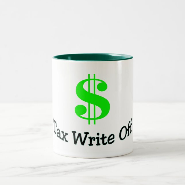 Tax Write Off Two-Tone Coffee Mug (Center)