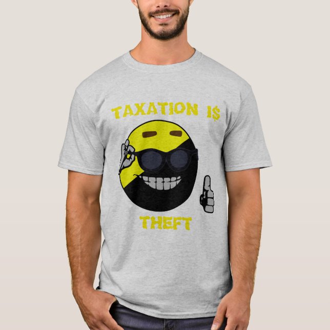 Taxation Is Theft Ancap Man T-Shirt (Front)