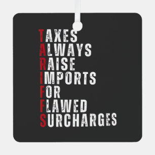 Taxes Always Raise Imports for Flawed Subcharges Metal Tree Decoration