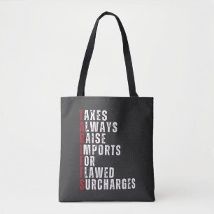 Taxes Always Raise Imports for Flawed Subcharges Tote Bag