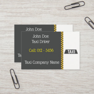 Taxi-Based Business Card