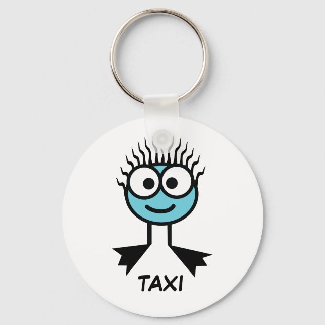 TAXI - Blue Swim Character Keyring (Front)