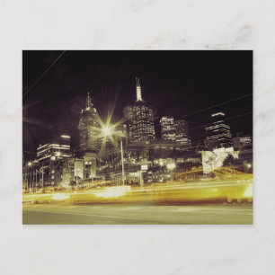 Taxi Blur Postcard