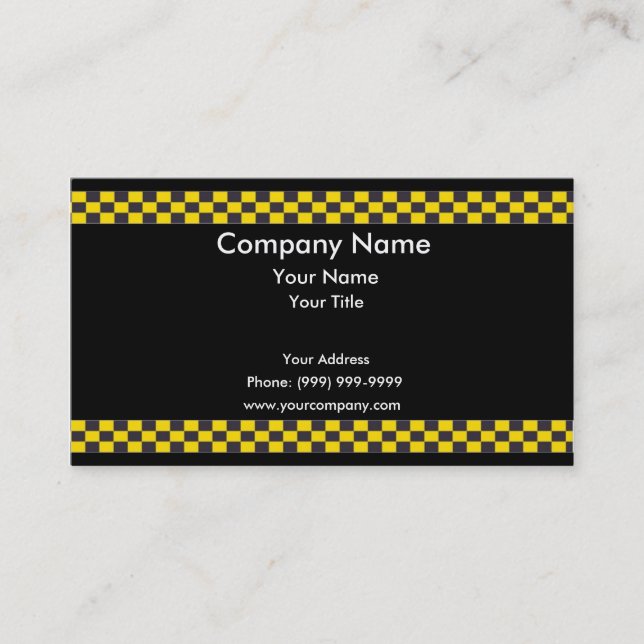 Taxi Border Business Card (Front)
