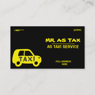 TAXI BUSINESS CARD