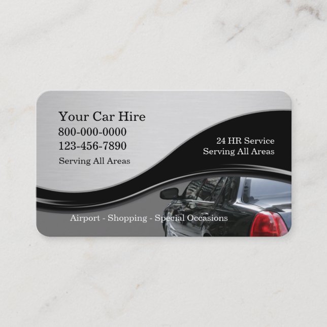 Taxi Business Cards (Front)