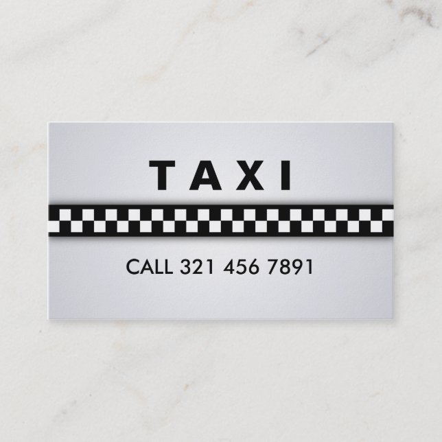Taxi - Business Cards (Front)