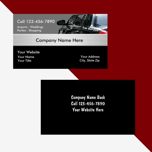 Taxi Cab Business Cards (Creator Uploaded)