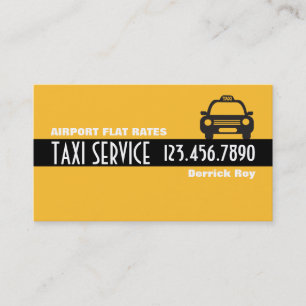 Taxi Cab Driver Services Business Card