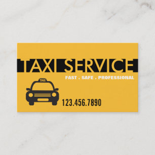 Taxi Cab Driver Services Business Card