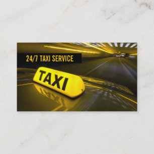Taxi, Cab, Driver, Transportation Business Card