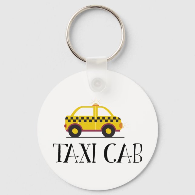 Taxi Cab Key Ring (Front)