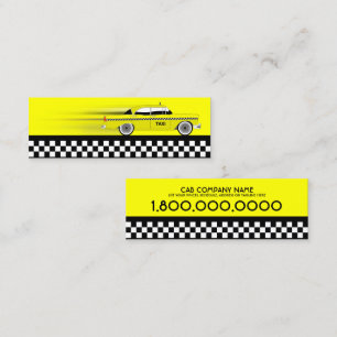 taxi cab mini business card