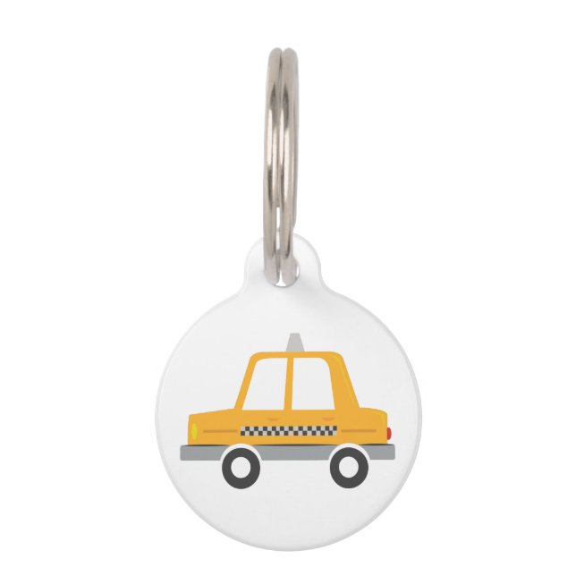 Taxi Cab Pet Tag (Front)