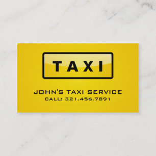 Taxi Driver - Business Cards