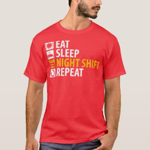 Taxi Driver Eat Sleep Night Shift Repeat Taxi Driv T-Shirt
