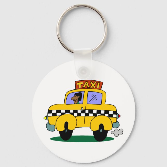 Taxi Driver Key Ring (Front)