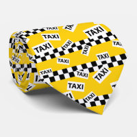 Taxi Driver New York Yellow Cab Chequerboard Fun
