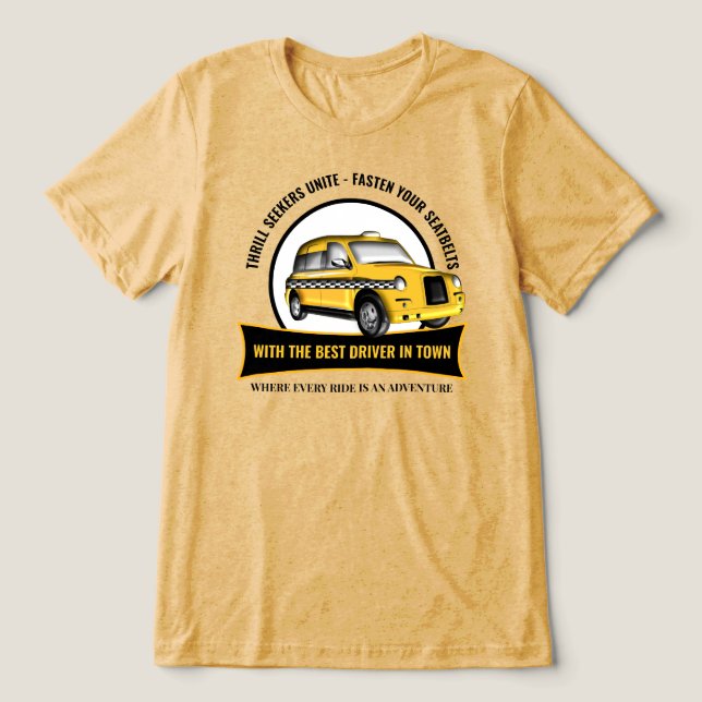 Taxi Driver Tri-Blend Shirt (Design Front)