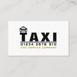 Taxi Firm Logo, Price List Business Card