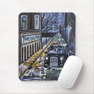 Taxi for Kate Painting by Alfred Fox Mouse Pad