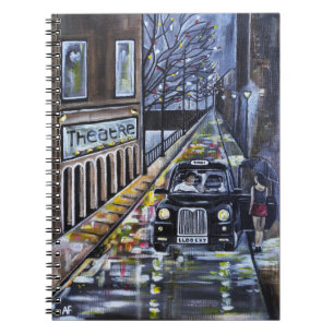 Taxi for Kate Painting by Alfred Fox Notebook