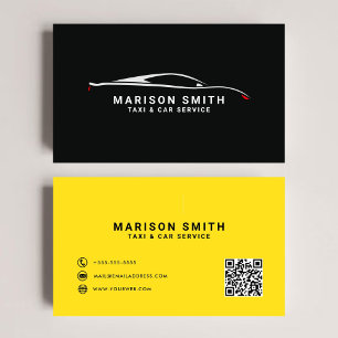 Taxi modern minimalist business card