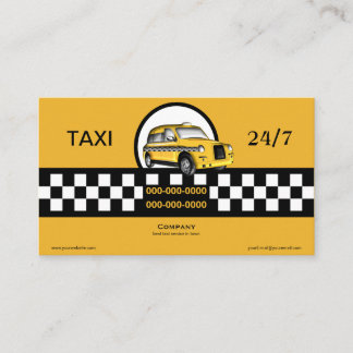 Taxi Service Business Card