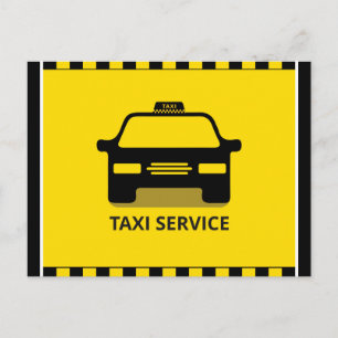 Taxi Service Postcard