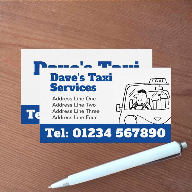 Taxi Services Taxi Driver Business Card (Creator Uploaded)