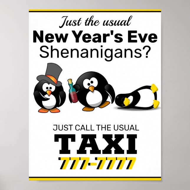 Taxi Sign for Bars (Front)