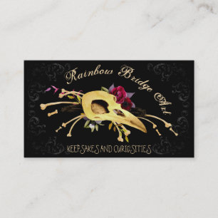 Taxidermist Keepsakes And Curiosities Business Card