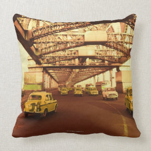 Taxi's on a Bridge Cushion