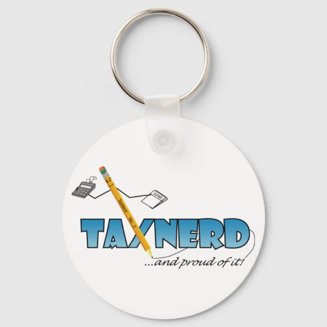 TaxNerd Keychain (Front)